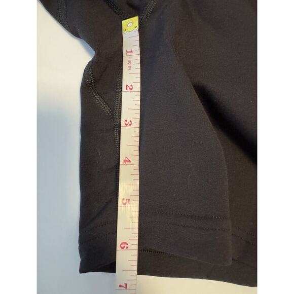 North Face Womens Elevation 7" Bike Shorts Black Spandex Size Medium High Rise - Picture 7 of 8